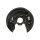 Spray Plate Brake Disc rear axle left aluminum TRISCAN for e.g. AUDI A3
