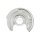 Spray Plate Brake Disc rear axle left steel TRISCAN for e.g. AUDI A6