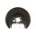 Spray Plate Brake Disc rear axle right steel TRISCAN for e.g. VW LUPO