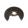 Spray Plate Brake Disc rear axle left steel TRISCAN for e.g. VW GOLF