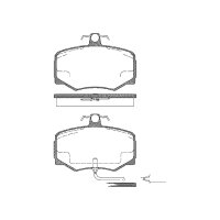 Brake pad set discs 17 mm TRISCAN IAM-Expertise for...