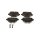 Brake Pad Set Disc Brake 17,4 mm TRISCAN for e.g. OPEL COMBO