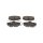 Brake pad set discs 18 mm TRISCAN IAM-Expertise for e.g. RENAULT 9