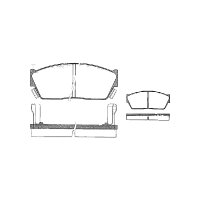 Brake pad set discs 14.9 mm TRISCAN IAM-Expertise for...