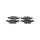 Brake pad set discs 17.3 mm TRISCAN IAM-Expertise for VW PASSAT and others