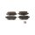 Brake Pad Set Disc Brake 17,5 mm TRISCAN for e.g. PEUGEOT 208