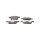 Brake pad set discs 17.4 mm TRISCAN IAM-Expertise for MB CITAN and others