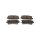 Brake pad set discs 14 mm TRISCAN IAM-Expertise for FIAT TIPO and others