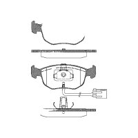 Brake pad set discs 19.5 mm TRISCAN IAM-Expertise for...