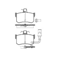 Brake pad set discs 14.5 mm TRISCAN IAM-Expertise for...