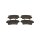 Brake pad set discs 17.8 mm TRISCAN IAM-Expertise for e.g. RENAULT MASTER