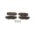 Brake pad set discs 18 mm TRISCAN IAM-Expertise for e.g. RENAULT AVANTIME