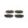 Brake pad set discs 17.8 mm TRISCAN IAM-Expertise for JAGUAR S-TYPE and others