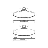 Brake pad set discs 14.2 mm TRISCAN for SSANGYONG KORANDO...