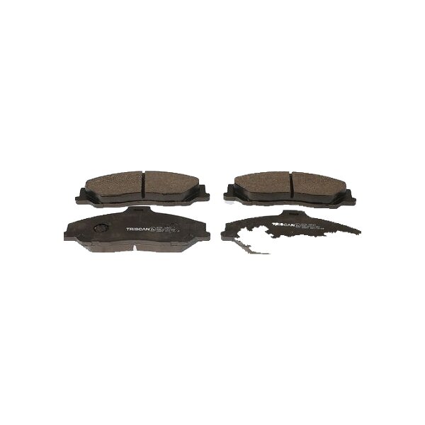 Brake pad set discs 17 mm with wear warning TRISCAN for FORD RANGER and others
