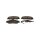 Brake pad set discs 17 mm with wear warning TRISCAN for FORD RANGER and others