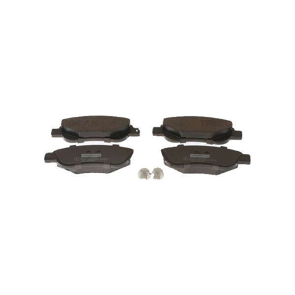 Brake pad set discs 17.5 mm TRISCAN IAM-Expertise for TOYOTA AYGO and others