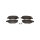 Brake pad set discs 17.5 mm TRISCAN IAM-Expertise for TOYOTA AYGO and others