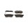 Brake pad set discs 15 mm TRISCAN IAM-Expertise for e.g. DAIHATSU SIRION