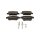 Brake pad set discs 17.3 mm TRISCAN IAM-Expertise for FIAT GRANDE and others