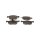 Brake pad set discs 20.6 mm TRISCAN IAM-Expertise for FORD MAVERICK and others
