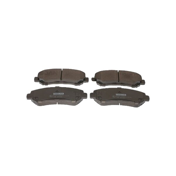 Brake pad set discs 17 mm TRISCAN IAM-Expertise for e.g. NISSAN QASHQAI
