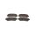 Brake pad set discs 17 mm TRISCAN IAM-Expertise for e.g. NISSAN QASHQAI