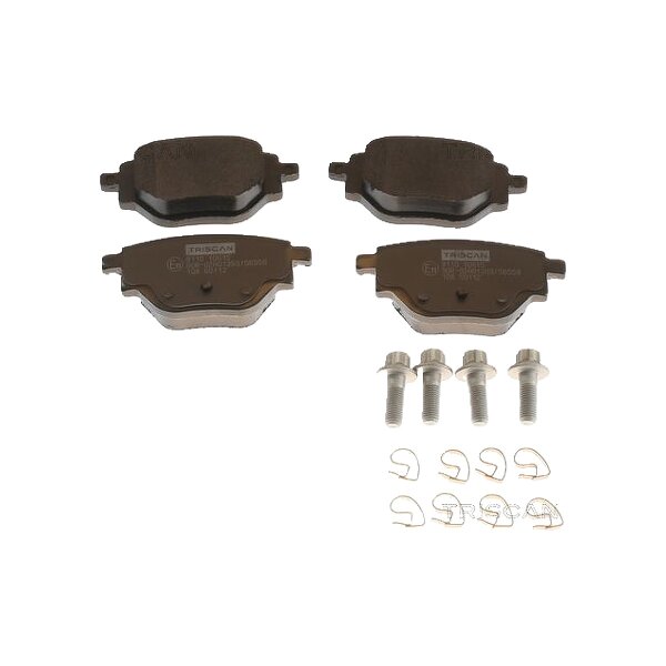Brake Pad Set Disc Brake 17,2 mm TRISCAN for e.g. PEUGEOT 208