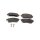 Brake pad set discs 21 mm TRISCAN IAM-Expertise for e.g. MB X-CLASS