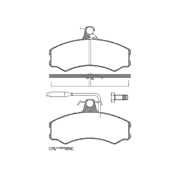 Brake pad set discs 19 mm TRISCAN IAM-Expertise for FIAT DUCATO and others