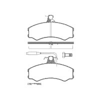 Brake pad set discs 19 mm TRISCAN IAM-Expertise for FIAT...