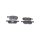 Brake pad set discs 18 mm TRISCAN for LAND ROVER RANGE ROVER EVOQUE and others