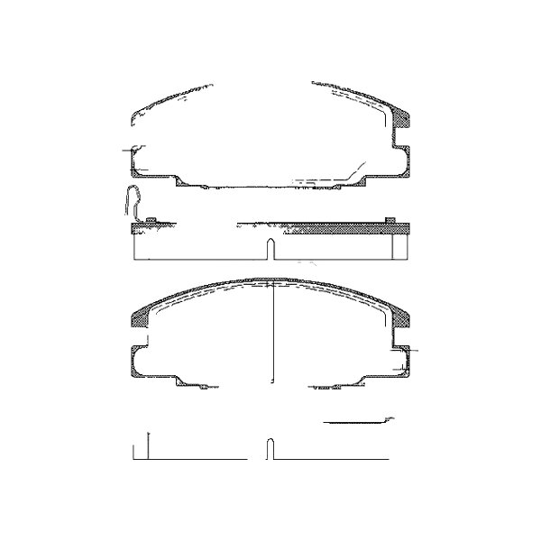 Brake pad set discs 16.5 mm TRISCAN IAM-Expertise for OPEL CAMPO and others