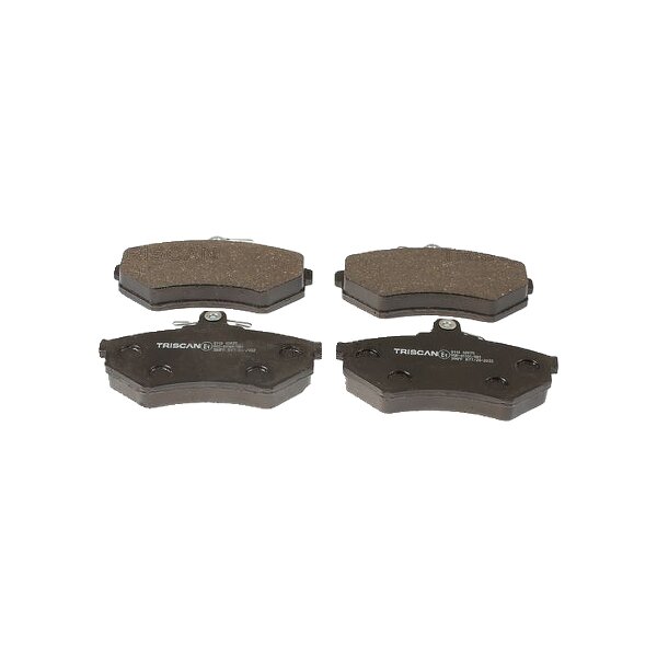 Brake pad set discs 16 mm TRISCAN IAM-Expertise for e.g. VW GOLF