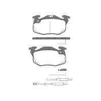 Brake pad set discs 18 mm TRISCAN IAM-Expertise for...