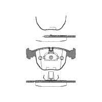 Brake pad set discs 19 mm TRISCAN IAM-Expertise for BMW 5...