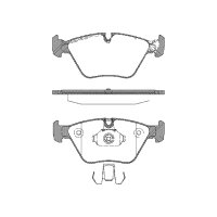 Brake pad set discs 20.3 mm TRISCAN IAM-Expertise for BMW...