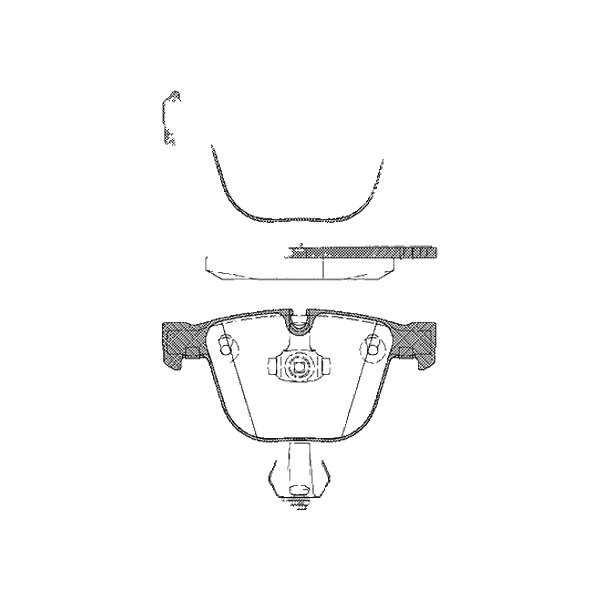 Brake pad set discs 17.3 mm TRISCAN IAM-Expertise for BMW X5 and others