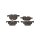 Brake pad set discs 17 mm TRISCAN IAM-Expertise for BMW 5 Series and others
