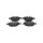 Brake pad set discs 19 mm TRISCAN IAM-Expertise for BMW 5 Series and others