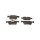 Brake pad set discs 18.3 mm TRISCAN IAM-Expertise for BMW 1 Series and others