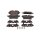Brake pad set discs 17.7 mm TRISCAN IAM-Expertise for MINI and others