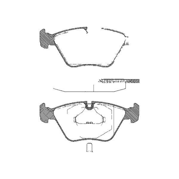 Brake pad set discs 20 mm TRISCAN IAM-Expertise for BMW 5 Series and others