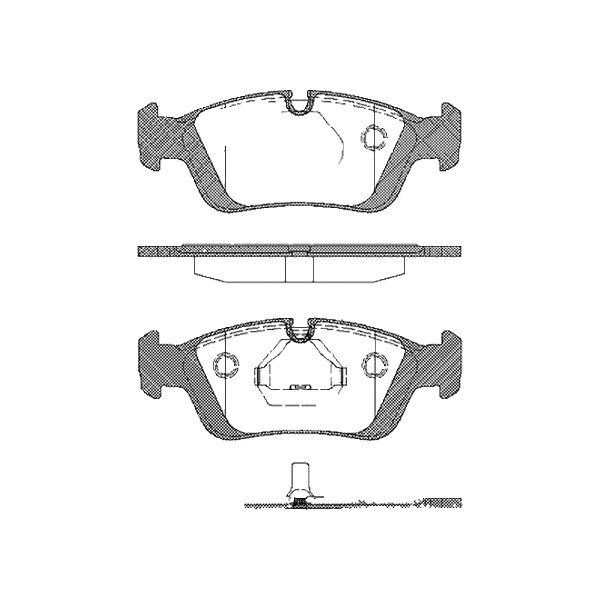 Brake pad set discs 17.5 mm TRISCAN IAM-Expertise for BMW Z3 and others