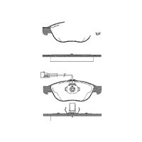 Brake pad set discs 19.2 mm TRISCAN IAM-Expertise for...