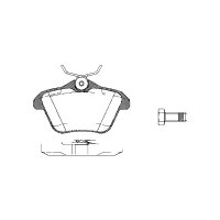 Brake pad set discs 17.3 mm TRISCAN IAM-Expertise for...