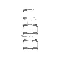Brake pad set discs 15.8 mm TRISCAN IAM-Expertise for...