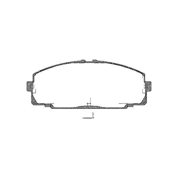 Brake pad set discs 16.3 mm TRISCAN IAM-Expertise for TOYOTA HIACE and others