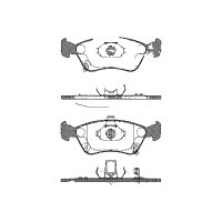 Brake pad set discs 18.2 mm TRISCAN for TOYOTA AVENSIS...