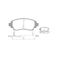 Brake pad set discs 17.8 mm TRISCAN for TOYOTA COROLLA...